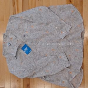 NWT 2x Columbia light buttoned down shirt with waves print